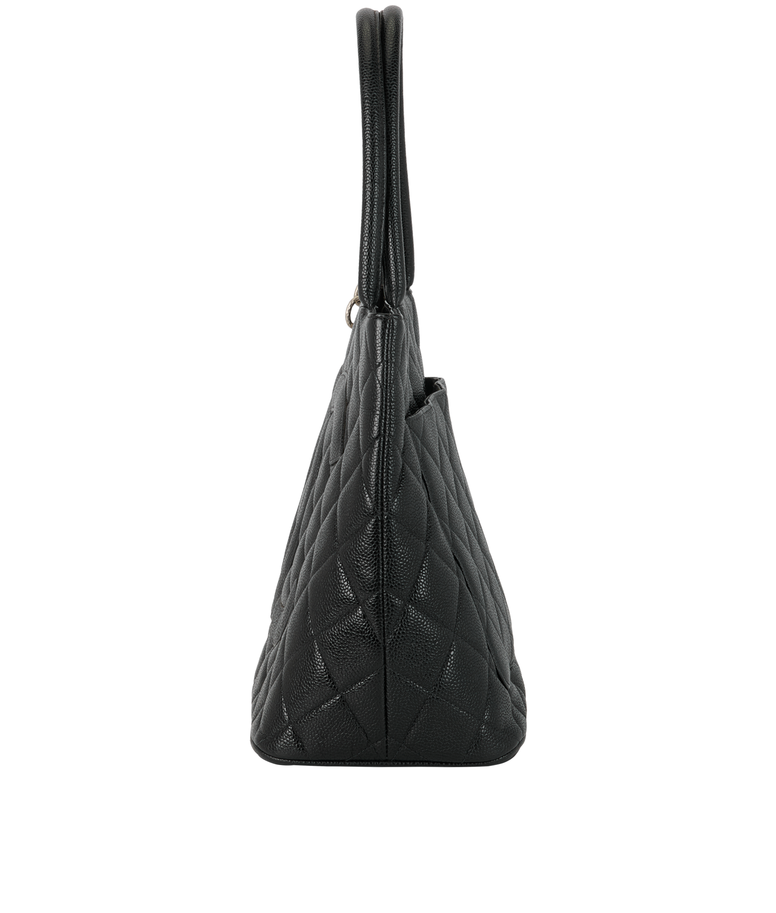 Medallion Tote, &pound;2,600, Handbags, Black, Caviar Leather, Bottom view